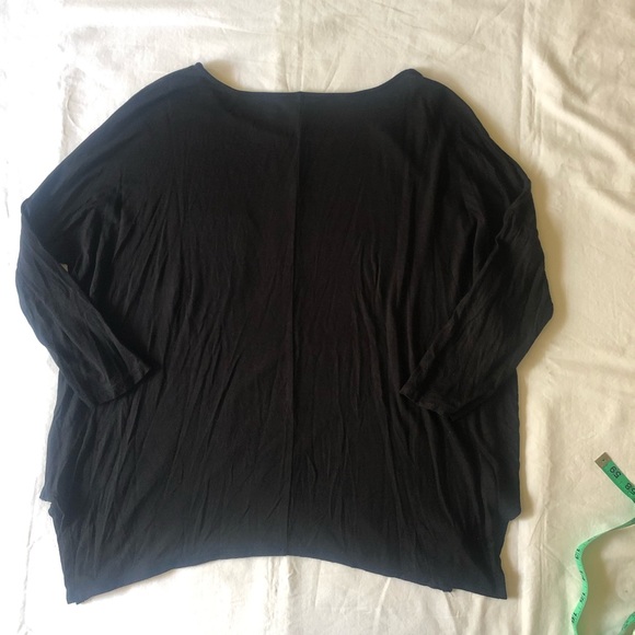 Dolman sleeve super soft 3/4 sleeve black top XS - Picture 2 of 6